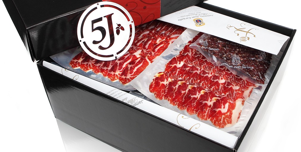 Jamón Bellota 100 Ibérico Cinco Jotas Lonchado